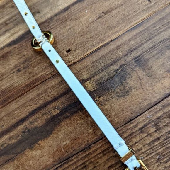 Michael Kors White Double-Wrap Leather Bracelet - Picture 9 of 10